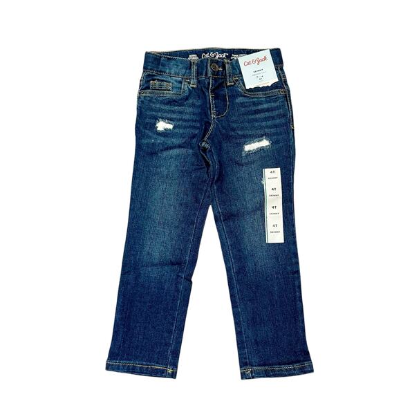 NWT Cat & Jack Skinny Super Stretch Jeans Size 4T - Picture 1 of 5